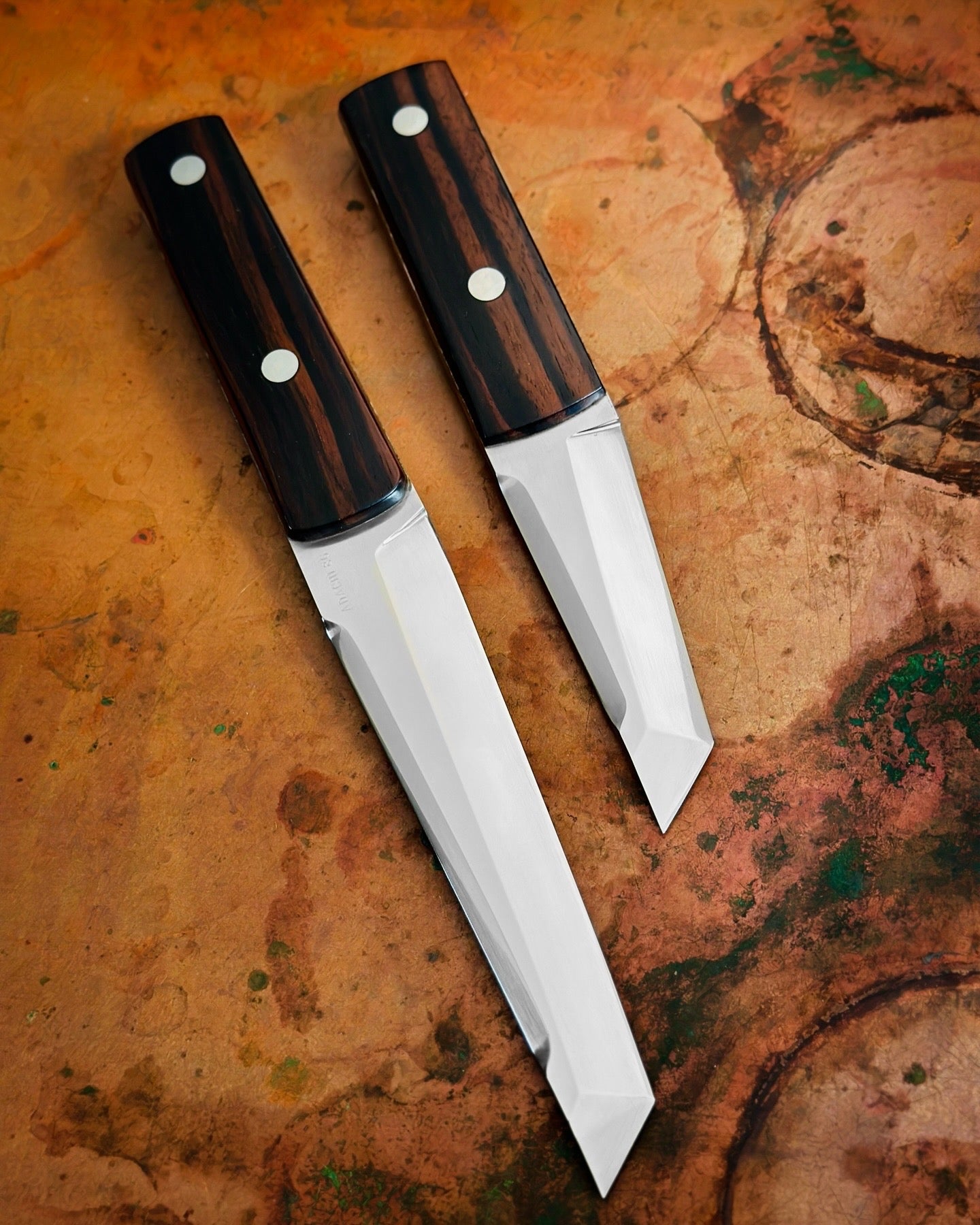 Vintage Custom Tanto Knife Set