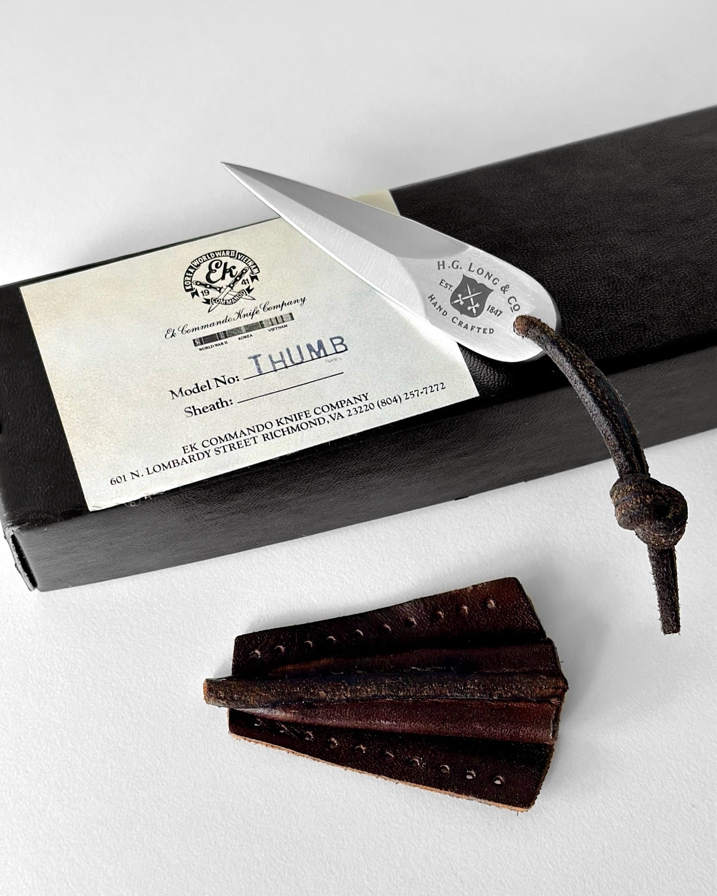 New Old Stock H.G. Long OSS/SOE Thumb Dagger