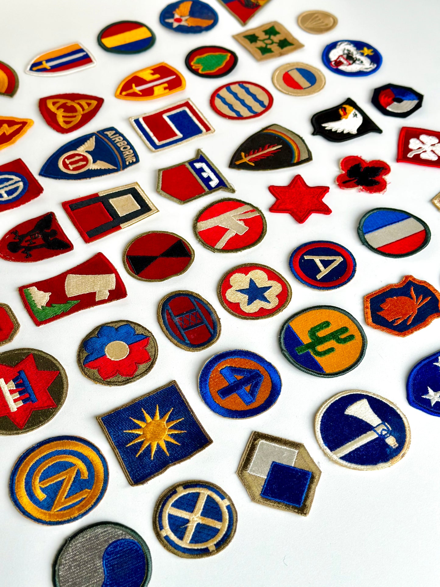 Collection of (56) Vintage US Military Patches