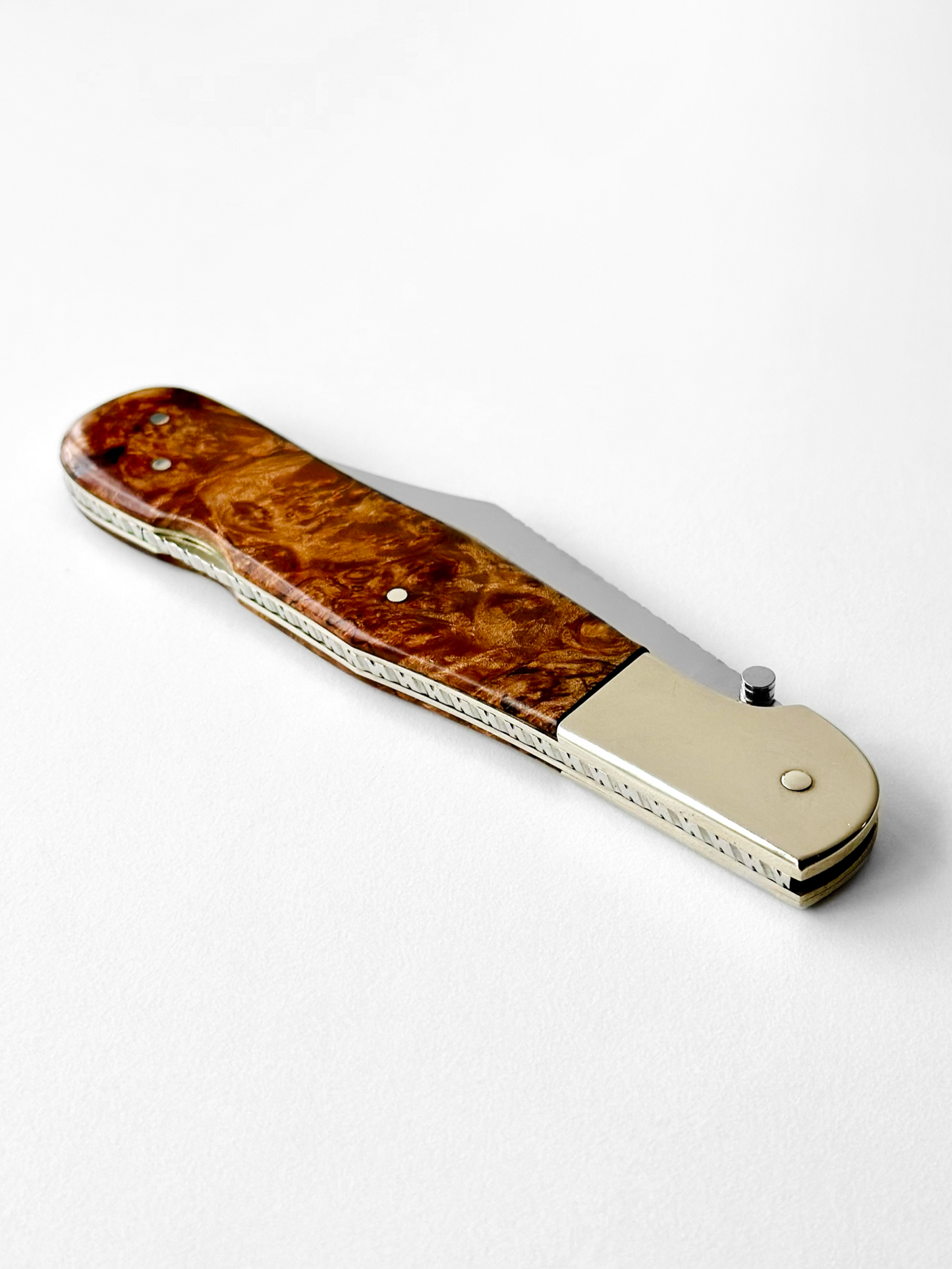 Vintage Custom "Whiskers" Burlwood Lockbock