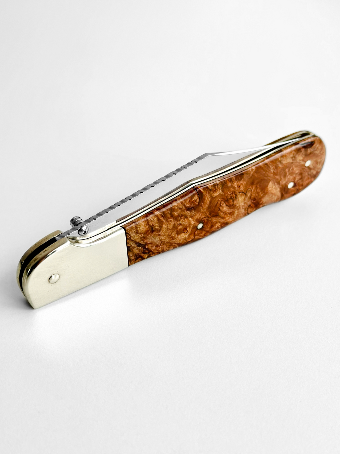 Vintage Custom "Whiskers" Burlwood Lockbock