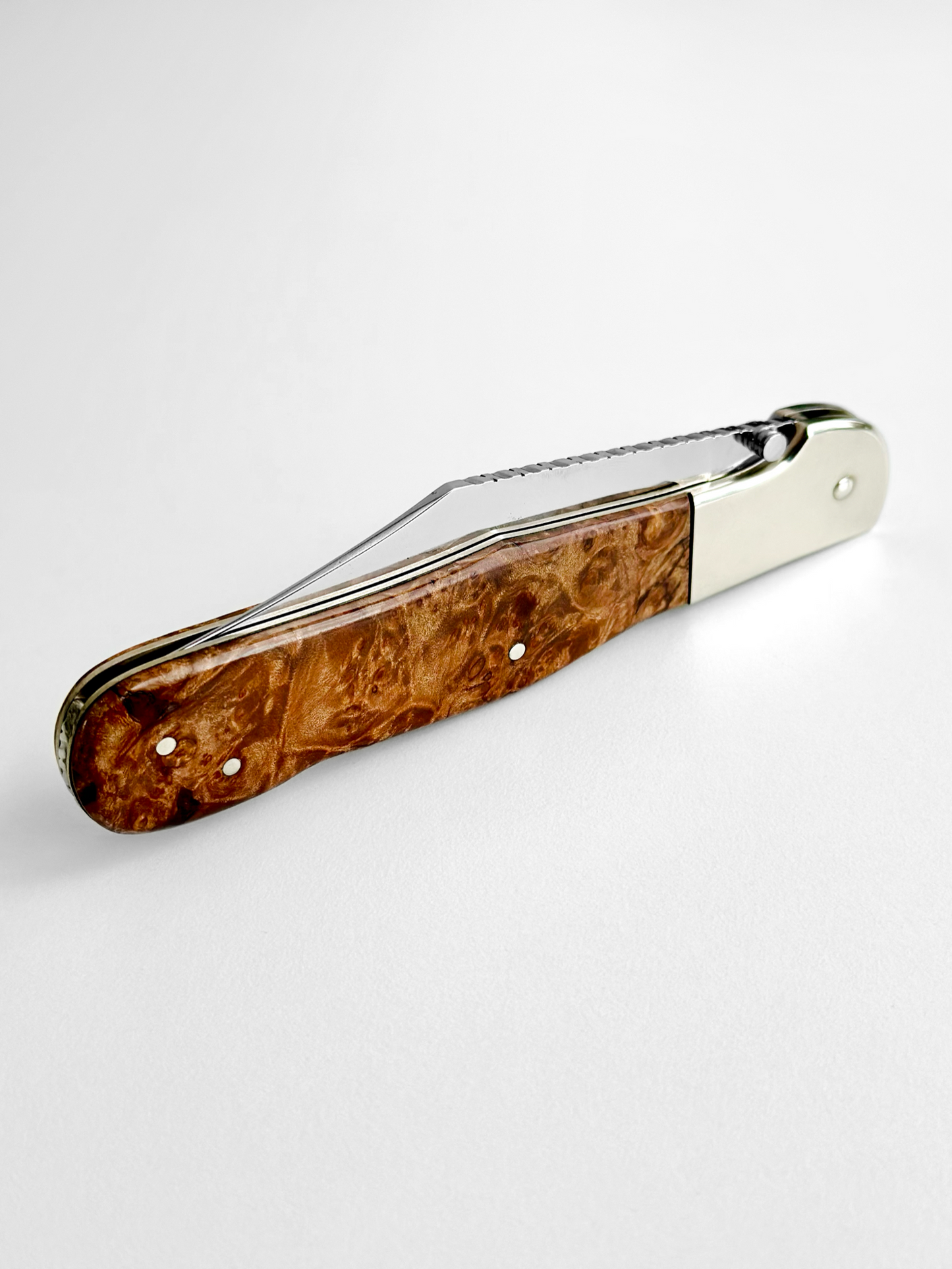 Vintage Custom "Whiskers" Burlwood Lockbock