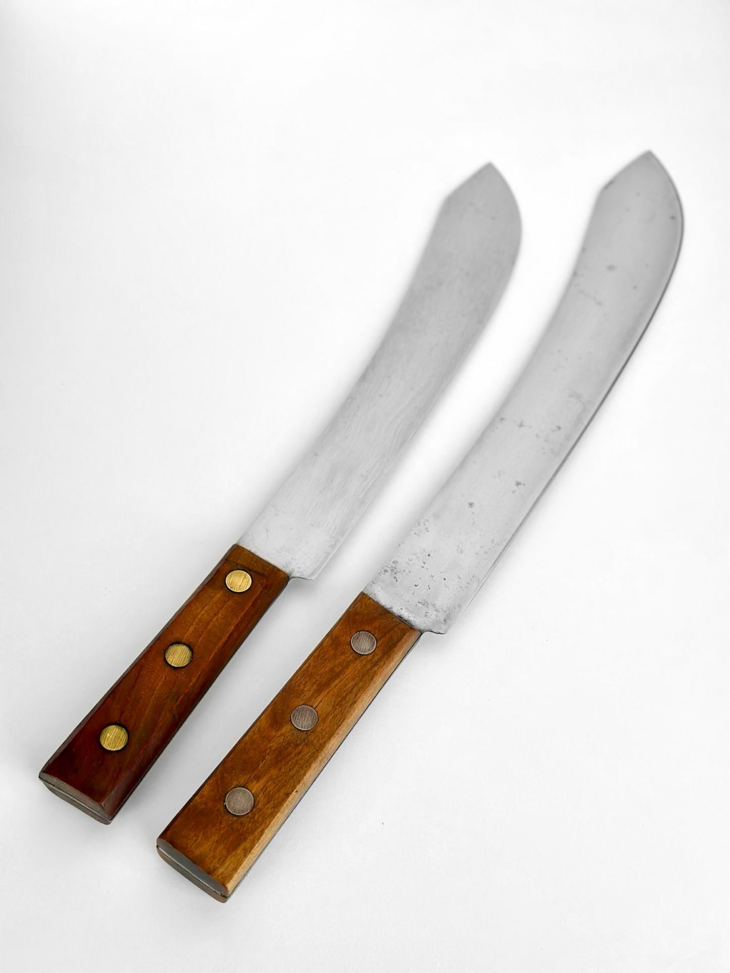 Restored Antique Foster Bros Butcher’s Bullnose Knives