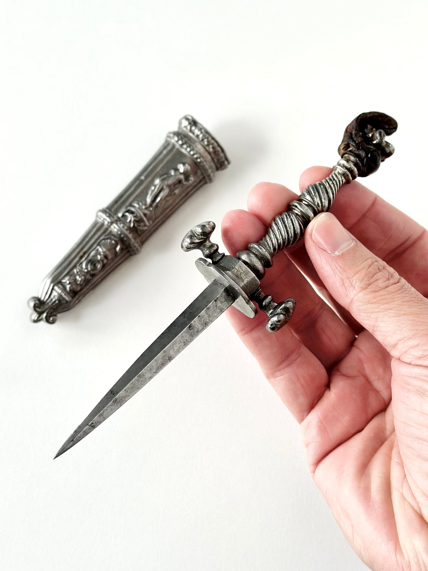 Italian Cut Steel Dirk, circa 1840-60s
