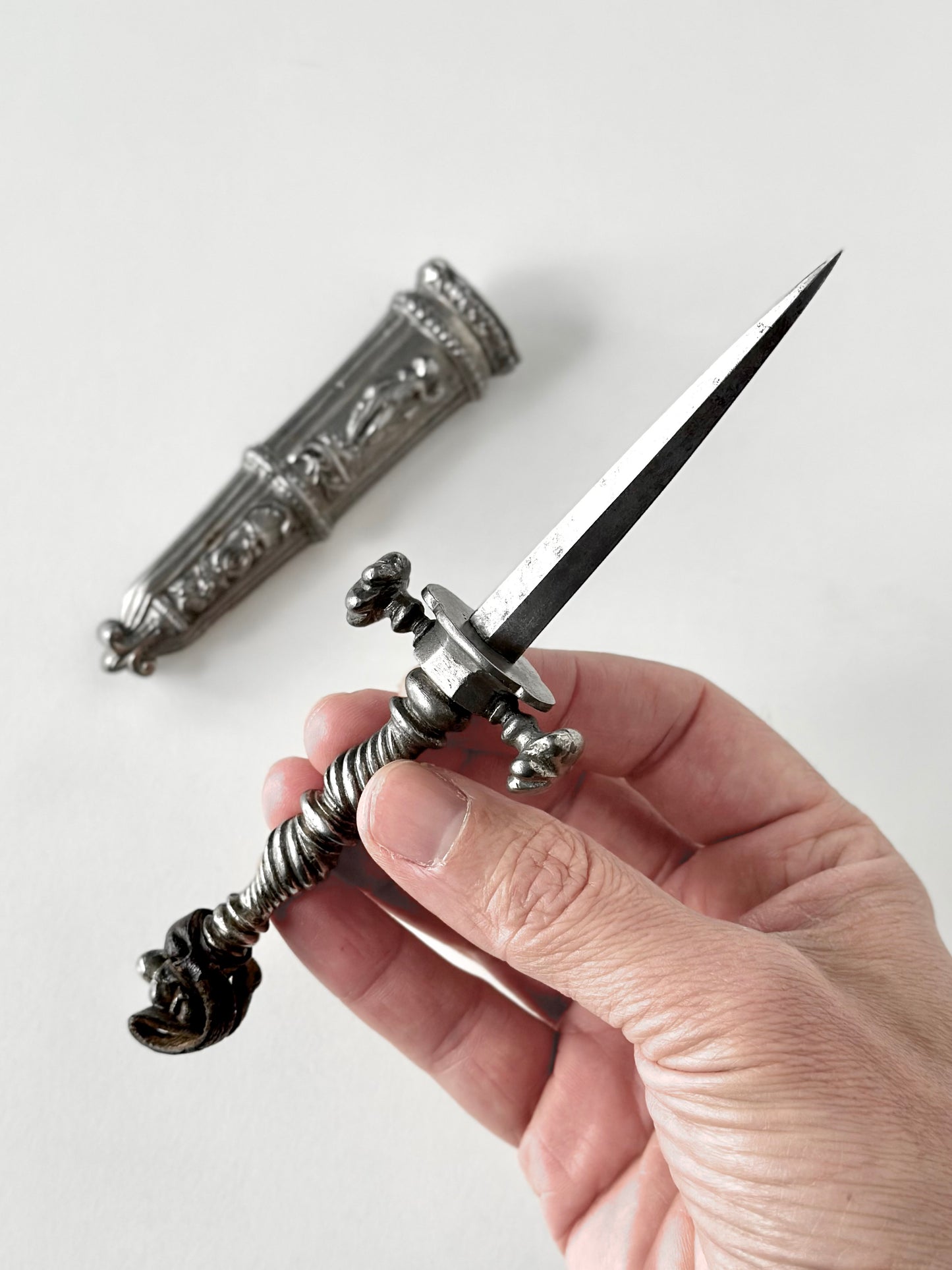 Italian Cut Steel Dirk, circa 1840-60s