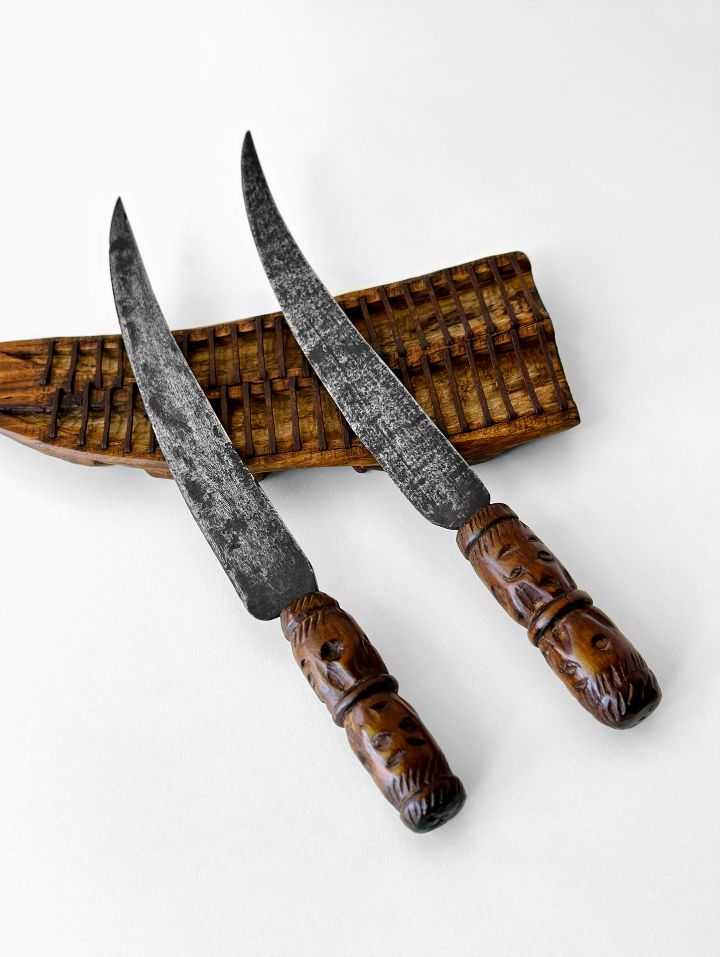 Antique Aboriginal Taiwanese Knife Set