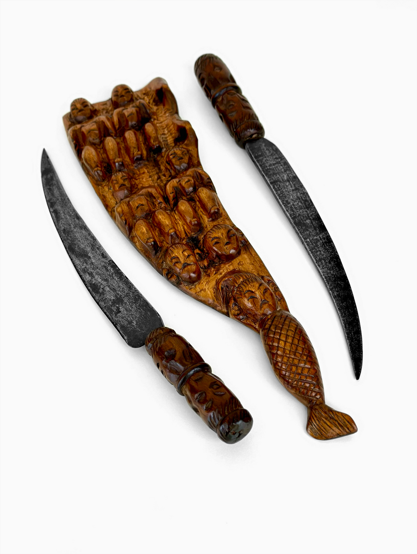 Antique Aboriginal Taiwanese Knife Set