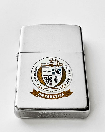 Vintage Operation Deep Freeze (TASK FORCE 43) Plaque & Restored Zippo