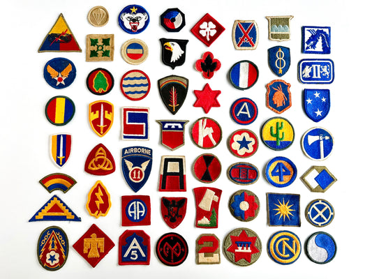 Collection of (56) Vintage US Military Patches