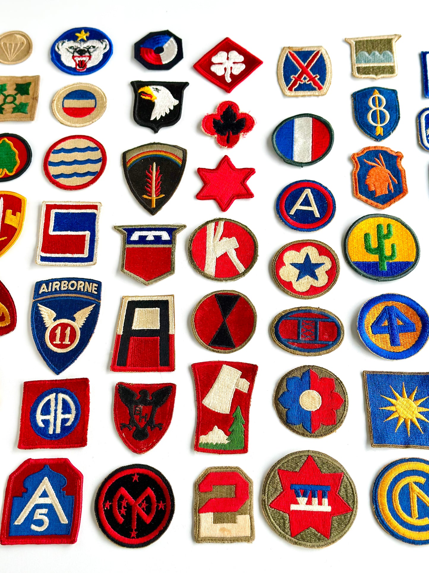 Collection of (56) Vintage US Military Patches