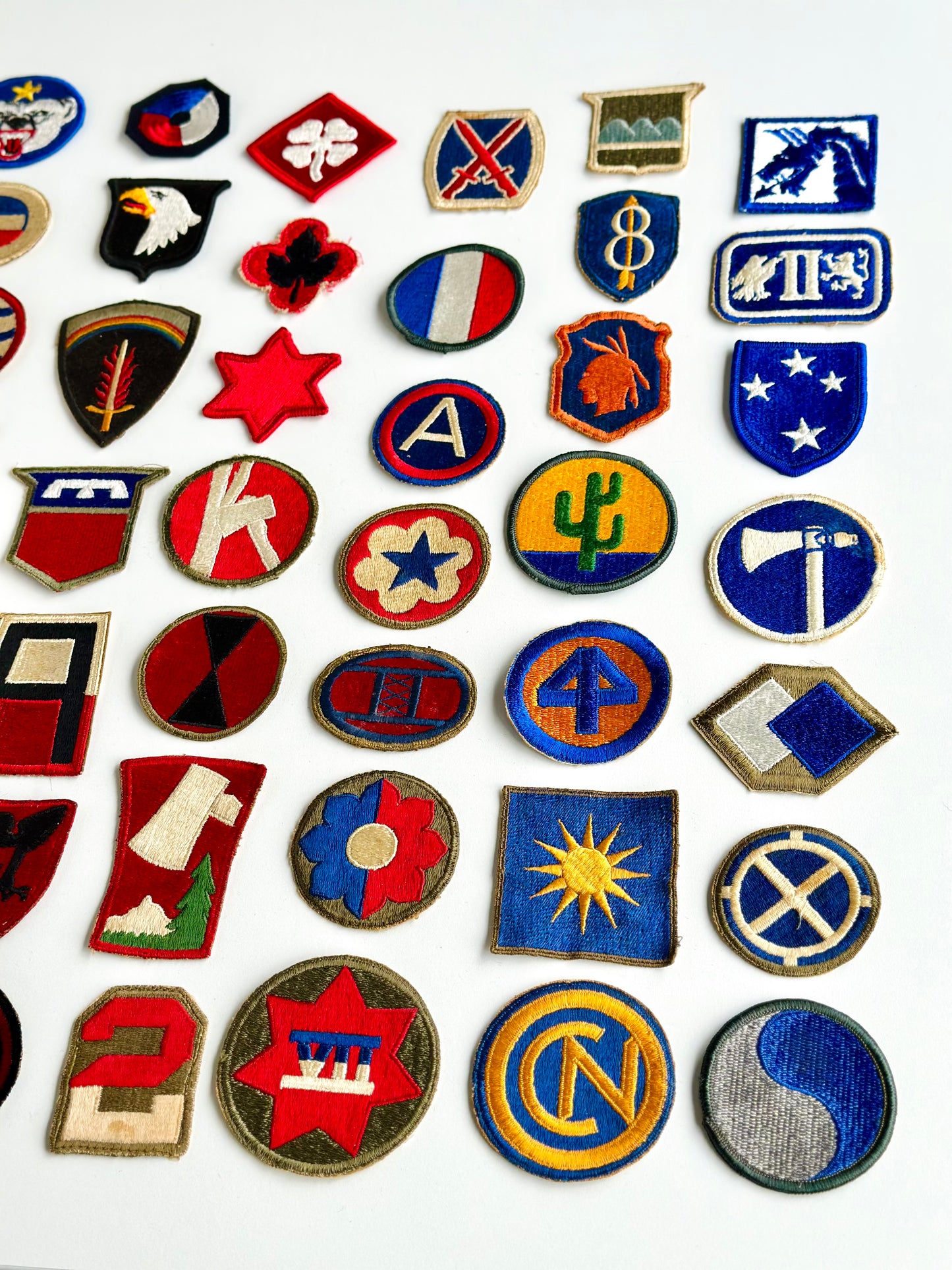 Collection of (56) Vintage US Military Patches