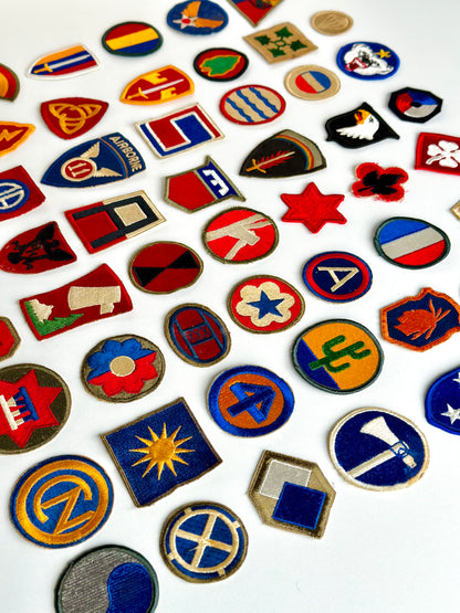 Collection of (56) Vintage US Military Patches