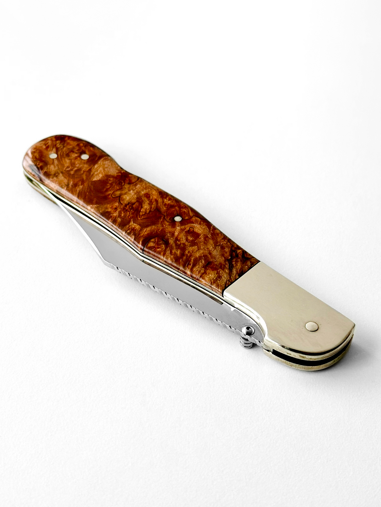 Vintage Custom "Whiskers" Burlwood Lockbock
