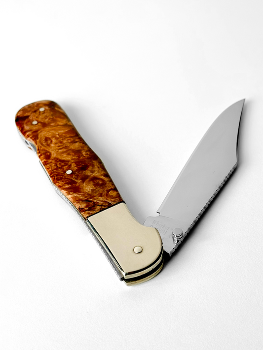 Vintage Custom "Whiskers" Burlwood Lockbock
