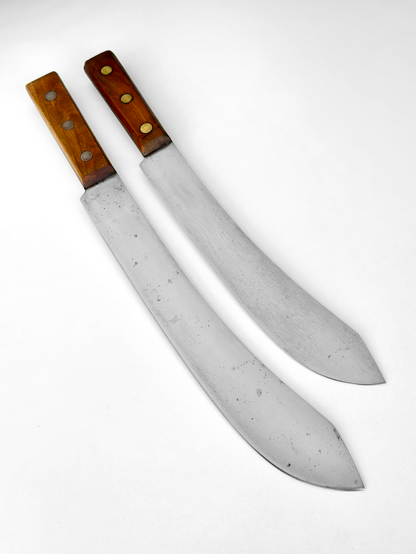 Restored Antique Foster Bros Butcher’s Bullnose Knives