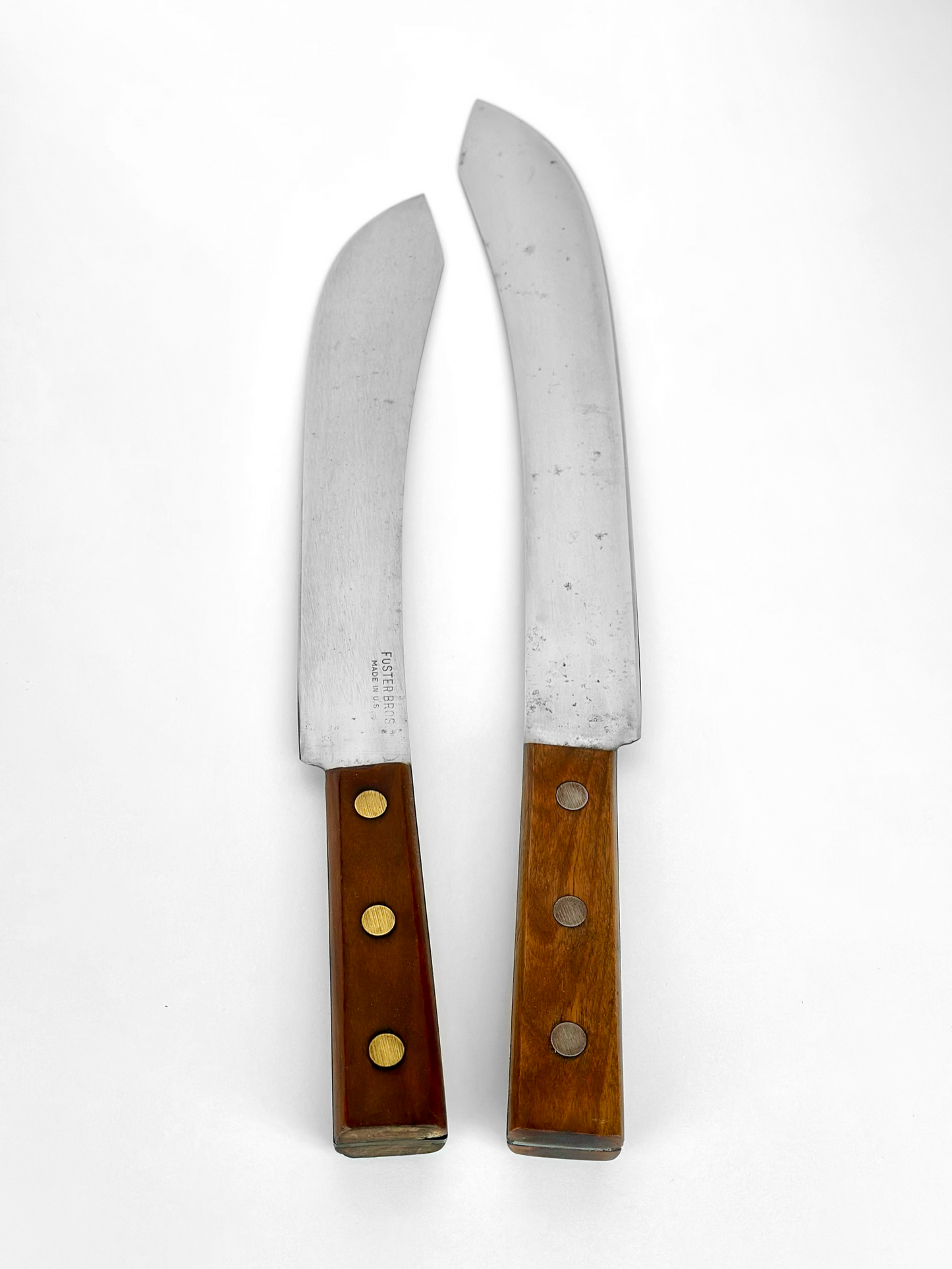 Restored Antique Foster Bros Butcher’s Bullnose Knives