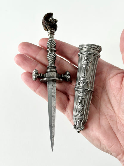 Italian Cut Steel Dirk, circa 1840-60s