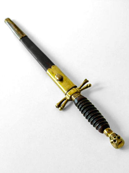 Antique Masonic Deathskull Dagger