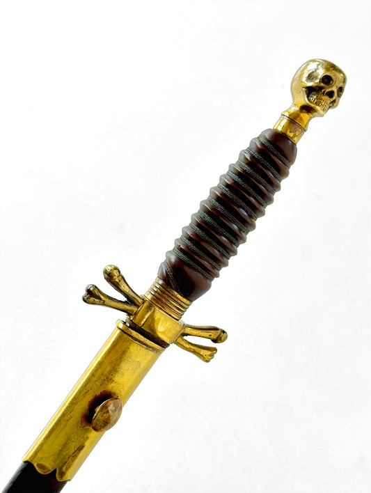 Antique Masonic Deathskull Dagger