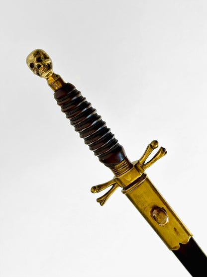 Antique Masonic Deathskull Dagger