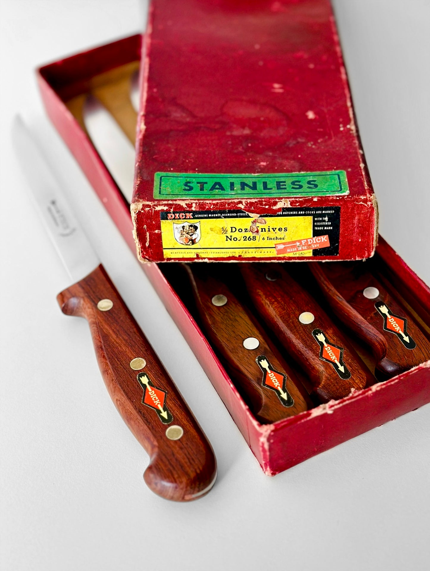 Midcentury F. Dick Boning Knives Set