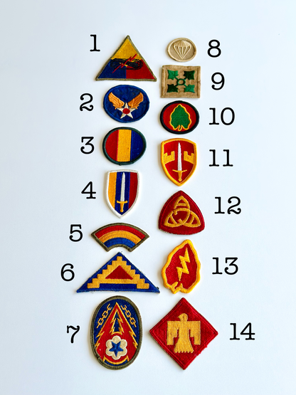Collection of (56) Vintage US Military Patches