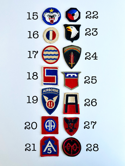 Collection of (56) Vintage US Military Patches