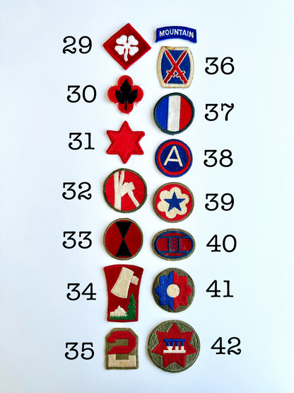 Collection of (56) Vintage US Military Patches