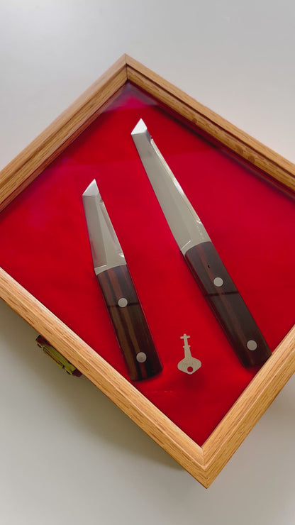 Vintage Custom Tanto Knife Set